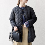 Traditional Weatherwear: ARKLEY Aライン ミドル ノーカラー コート