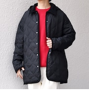 【SHIPS any別注】TAION:〈手洗い可能〉ダイヤキルト ダウン ハーフコート 25AW◇