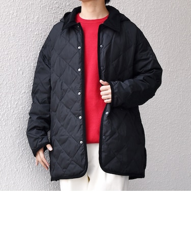 【SHIPS any別注】TAION:〈手洗い可能〉ダイヤキルト ダウン ハーフコート 25AW◇