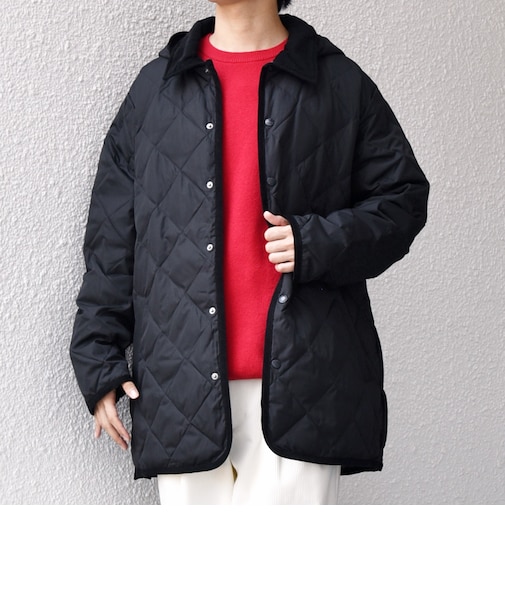 【SHIPS any別注】TAION:〈手洗い可能〉ダイヤキルト ダウン ハーフコート 25AW◇