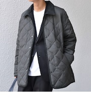 【SHIPS any別注】TAION:〈手洗い可能〉ダイヤキルト ダウン ハーフコート 25AW◇