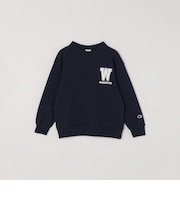 Champion: クルーネック ワシントン ロゴ スウェット<KIDS>
