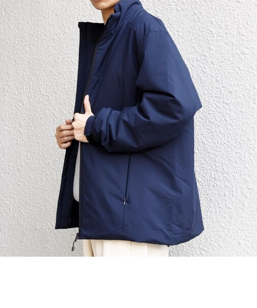 【WEB限定】〈撥水/防風/洗濯機可能〉オールウェザー SORONA(R) 中綿 スタンド ブルゾン◆