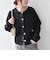 【WEB限定】〈手洗い可能〉ブークレ ニット ジャケット◇