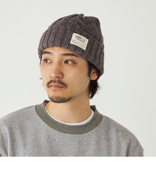 【一部WEB限定】〈手洗い可能〉ケーブル ニット キャップ◇