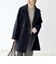 《一部追加予約》【WEB限定】PURE WOOL スタンド & テーラード ハーフ コート