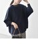 【WEB限定】〈手洗い可能〉ダブルフェイス ボリュームスリーブ ニット プルオーバー