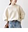 【WEB限定】〈手洗い可能〉ダブルフェイス ボリュームスリーブ ニット プルオーバー