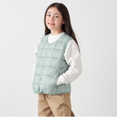 TAION:〈手洗い可能〉クルーネック インナー ダウン ベスト <KIDS>