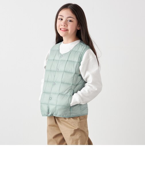 TAION:〈手洗い可能〉クルーネック インナー ダウン ベスト <KIDS>