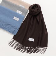 カシミヤ ソリッド マフラー 26AW◆