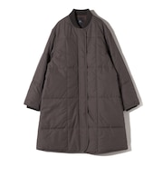 SHIPS Primary Navy Label:中綿 キルト コート