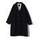 SHIPS Primary Navy Label:ヘリンボーン ウール シングル チェスター コート