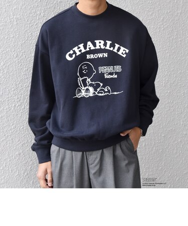 SHIPS any: SNOOPY コラボ コミック グラフィック プリント スウェット◇