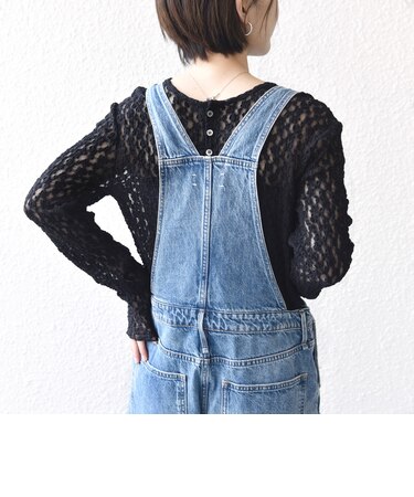 〈手洗い可能〉ラッセル レース ヘンリー ネック 2WAY プルオーバー