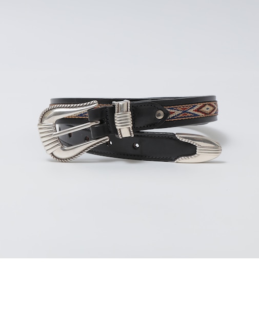 TORY LEATHER: NATIV WEBBING SPIRAL PATTERN