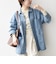 〈洗濯機可能〉ルーズ デニム カバーオール ジャケット［SHIPS any DENIM］