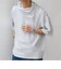SHIPS any:〈洗濯機可能〉マリンテイスト ボーダー リラックス Tシャツ(スカーフ付き)◇