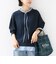 【WEB限定】〈手洗い可能〉ブラウス コンビ スウェット プルオーバー