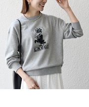 【SHIPS any別注】THE KNiTS:〈洗濯機可能〉ロゴ プリント スウェット 26SS