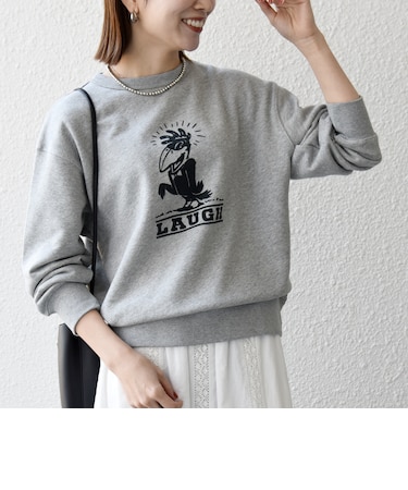 【SHIPS any別注】THE KNiTS:〈洗濯機可能〉ロゴ プリント スウェット 26SS