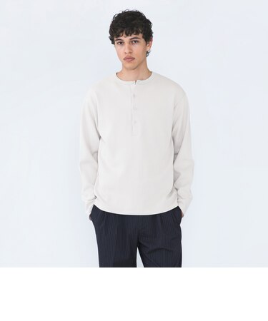 City Ambient Products: ピケ ヘンリー ネック ロングスリーブ