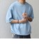 【SHIPS any別注】Champion: ロゴ刺繍 スピンドル スウェット Tシャツ 26SS◇