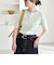 quaranciel:〈洗濯機可能〉テレコ リブ クルー ヘンリー 2way ハーフスリーブ TEE