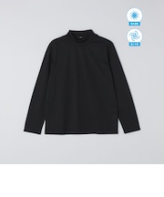 【WEB限定】SHIPS: 防シワ・吸水速乾 Drymix(R) モックネック ロングスリーブ Tシャツ
