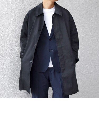 〈撥水加工〉タスラン SOLOTEX(R) ステンカラー コート 26AW◇