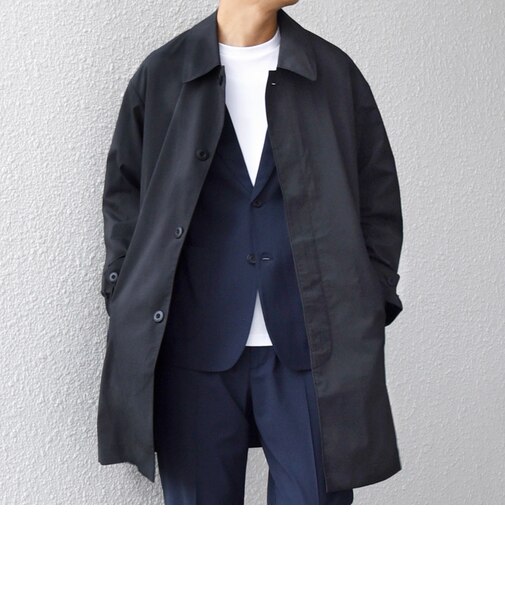 〈撥水加工〉タスラン SOLOTEX(R) ステンカラー コート 26AW◇