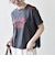 【SHIPS any別注】Collegiate Pacific:〈洗濯機可能〉V ガゼット プリント & 刺繍 Tシャツ