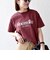 【SHIPS any別注】Collegiate Pacific:〈洗濯機可能〉V ガゼット プリント & 刺繍 Tシャツ