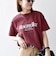 【SHIPS any別注】Collegiate Pacific:〈洗濯機可能〉V ガゼット プリント & 刺繍 Tシャツ