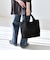 quaranciel: ポーチ付き メッシュ 編み込み トート バッグ