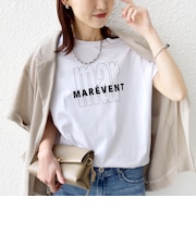 メルティ コットン プリント ロゴ ショート スリーブ Tシャツ