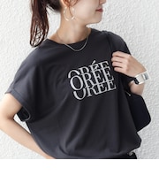 メルティ コットン プリント ロゴ ショート スリーブ Tシャツ