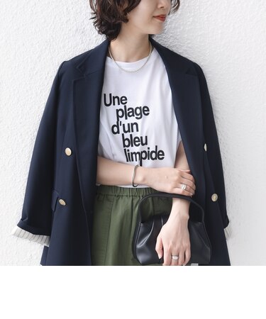 メルティ コットン プリント ロゴ ショート スリーブ Tシャツ