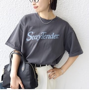 【WEB限定】バック タック ショート スリーブ ロゴ プリント TEE