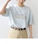 【WEB限定】バック タック ショート スリーブ ロゴ プリント TEE
