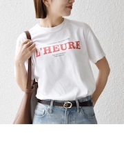 TRICOMER:〈洗濯機可能〉フレンチ ロゴ プリント TEE