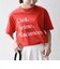 TRICOMER:〈洗濯機可能〉フレンチ ロゴ プリント TEE