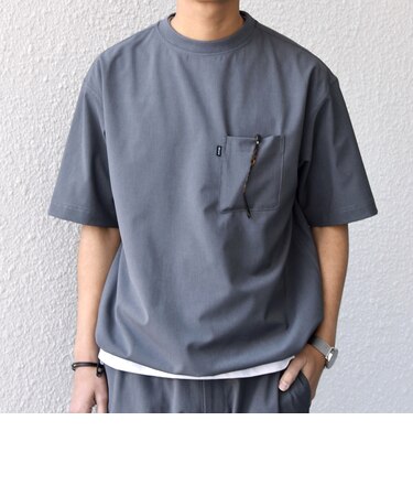 SHIPS any:〈吸水速乾〉Rapidry クルーネック スピンドル ポケット Tシャツ◇
