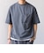 SHIPS any:〈吸水速乾〉Rapidry クルーネック スピンドル ポケット Tシャツ◇
