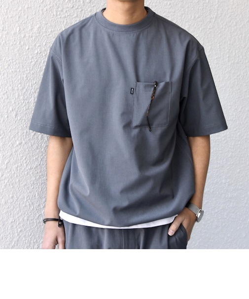 SHIPS any:〈吸水速乾〉Rapidry クルーネック スピンドル ポケット Tシャツ◇