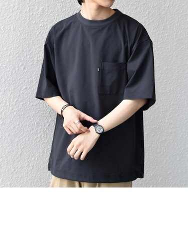 SHIPS any:〈吸水速乾〉Rapidry クルーネック スピンドル ポケット Tシャツ◇