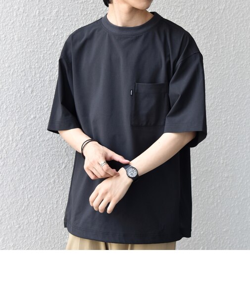 SHIPS any:〈吸水速乾〉Rapidry クルーネック スピンドル ポケット Tシャツ◇
