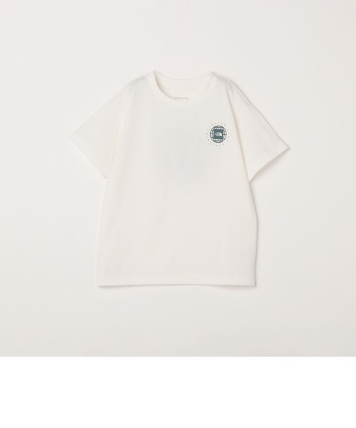 THE NORTH FACE: ジオスクエア ロゴ Tシャツ<KIDS>