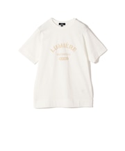 SHIPS Primary Navy Label:LUMIERE フロッキー プリント TEE