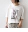 【WEB限定】オーガニック コットン 5分袖 フォト TEE